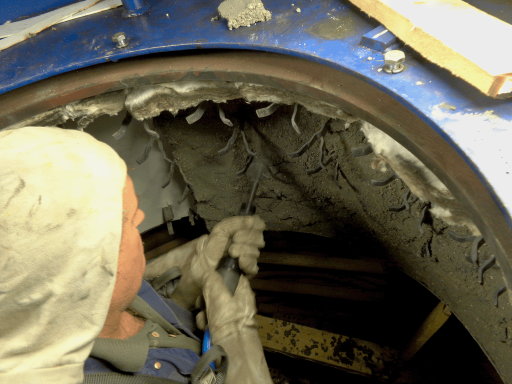 Refractory Repair of boiler